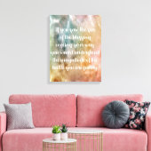 Inspirerend Life Quote | Positieve levenscijfers Canvas Afdruk (Insitu (Woonkamer))