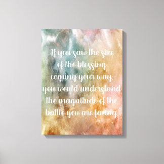 Inspirerend Life Quote | Positieve levenscijfers Canvas Afdruk