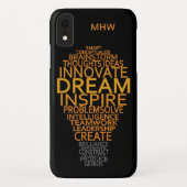 Inspirerend Lightbulb aangepast monogram hoesje (Achterkant)