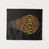 Inspirerend Lightbulb wandtapijt Wandkleed (Voorkant (horizontaal))