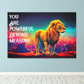 Inspirerend Lijn krachtig voorbij het Citaat van d Canvas Afdruk (Insitu (Houten vloer))