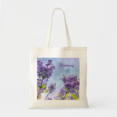 Inspirerend Lila Tote Bag (Voorkant)