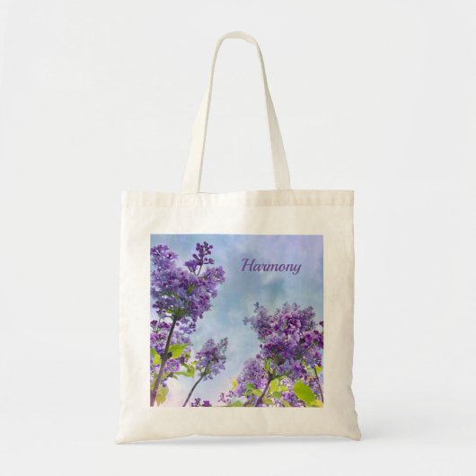 Inspirerend Lila Tote Bag (Voorkant)