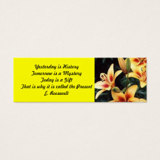 Inspirerend Lily Bladwijzer Mini Visitekaartjes