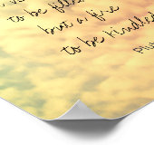 inspirerend literair citaat van Plutarch word art Poster (Hoek)