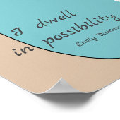 inspirerend literaire Dickinson citeert modern Poster (Hoek)