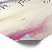 inspirerend literaire Dickinson citeert waterverf Poster (Hoek)