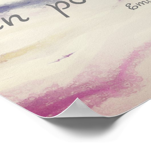 inspirerend literaire Dickinson citeert waterverf Poster (Hoek)