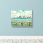 Inspirerend Live in het tijdschrift Canvas Afdruk (Insitu (Houten vloer))