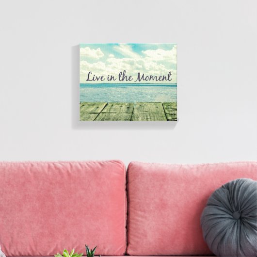 Inspirerend Live in het tijdschrift Canvas Afdruk (Insitu (Woonkamer))