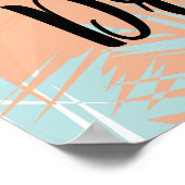 Inspirerend Live je droomcitaat Poster (Hoek)