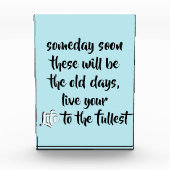 Inspirerend Live uw levensprijsopgave fotoblok (Voorkant)