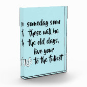 Inspirerend Live uw levensprijsopgave fotoblok (Links)