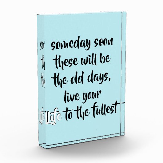 Inspirerend Live uw levensprijsopgave fotoblok (Links)