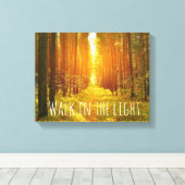 Inspirerend loop op het lichtbijbelverse canvas afdruk (Insitu (Houten vloer))