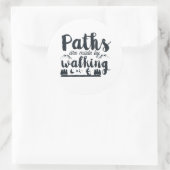 Inspirerend loopbaan van het Citaat Morning Wakout Ronde Sticker (Tas)