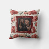 Inspirerend Lovebird bruiloft Sierkussen (Achterkant)