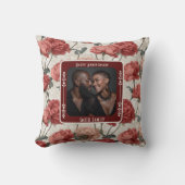 Inspirerend Lovebird bruiloft Sierkussen (Voorkant)