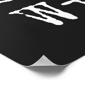 Inspirerend luipaard Verblijf Wild Black Poster (Hoek)