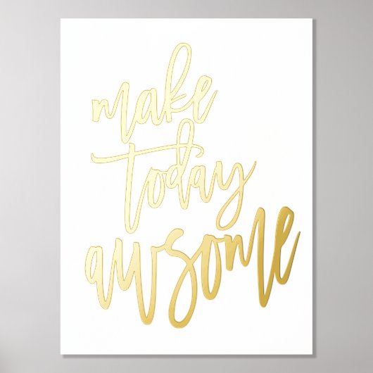 Inspirerend maak vandaag Geweldige Wit Echte Folie Afdrukken (Voorkant)