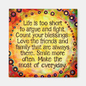 Inspirerend maakt het meeste van elke dag magneet (Voorkant)