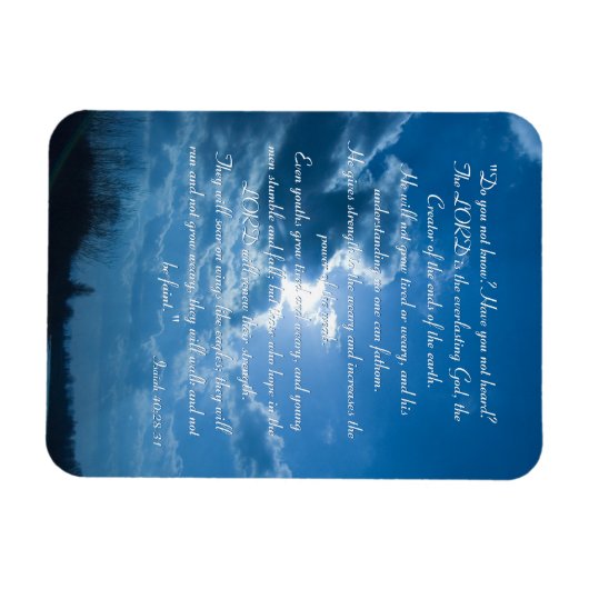 Inspirerend magneet - Jesaja 40;28-31 (Horizontaal)