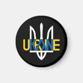 Inspirerend magneet met de inscriptie "Ukraine" (Voorkant)