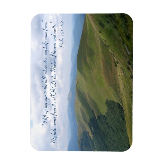 Inspirerend magneet Psalm 121; 1-2 (Verticaal)