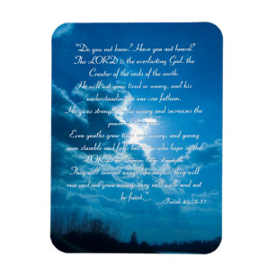 Inspirerend Magnet - Isaiah 40;28-31 Magneet
