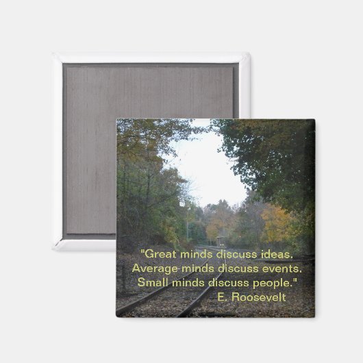 Inspirerend Magneten Grote geesten bespreken ideeë (Voorkant / Achterkant)