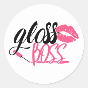 Inspirerend make-up Kunstenaar verkoop Vierkante S Ronde Sticker