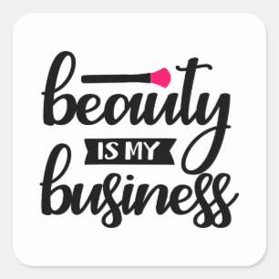 Inspirerend make-up Kunstenaar verkoop Vierkante S Vierkante Sticker