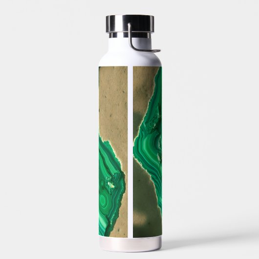 Inspirerend Malachite Crystal Green Stone Rock Waterfles (Links)