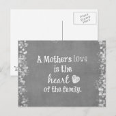 Inspirerend mam Quote Briefkaart (Voorkant / Achterkant)