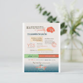 Inspirerend manifest briefkaart (Staand voorkant)