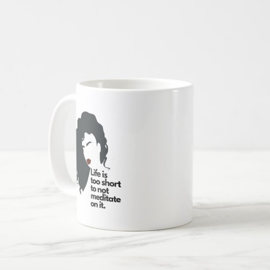 Inspirerend Mantra Coffee-Mok Koffiemok (Voorkant links)