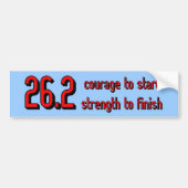 Inspirerend marathon bumpersticker (Voorkant)