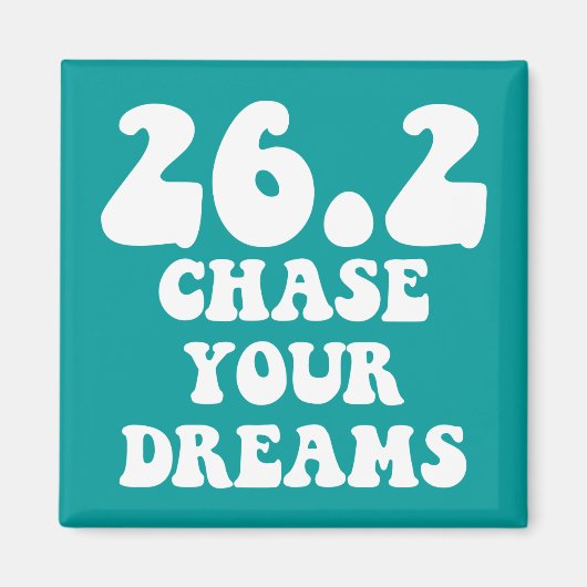 Inspirerend marathon magneet (Voorkant)