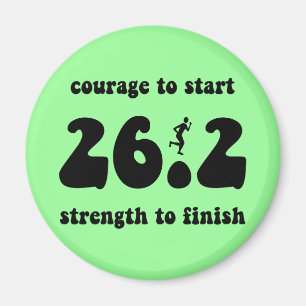 Inspirerend marathon magneet