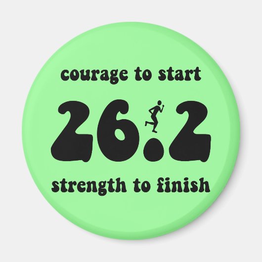 Inspirerend marathon magneet (Voorkant)