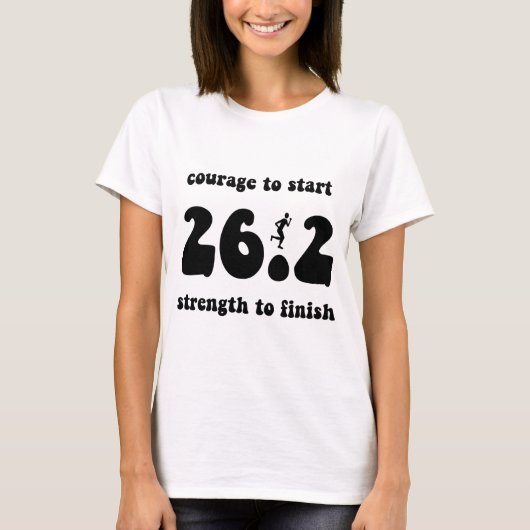 Inspirerend marathon t-shirt (Voorkant)
