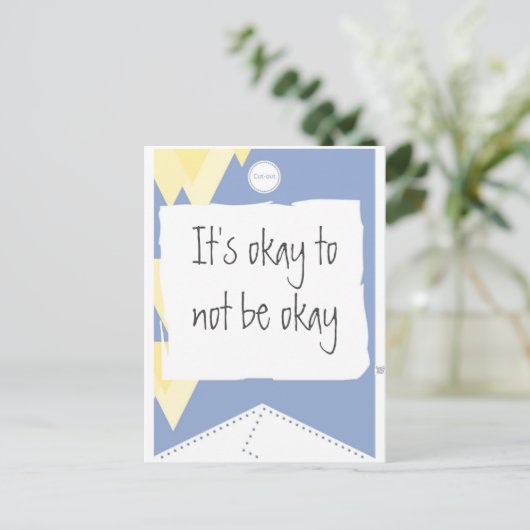 Inspirerend markering voor briefkaart van prijsopg (Staand voorkant)