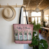 Inspirerend Mason Jar Kies Geloof, Hoop, & Vreugde Tote Bag