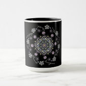 Inspirerend Matig bloemmandala Mok (Midden)