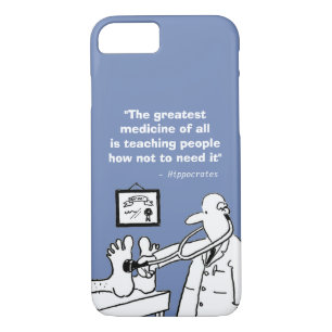 Inspirerend medisch citaat en grappig Afbeelding iPhone 8/7 Hoesje