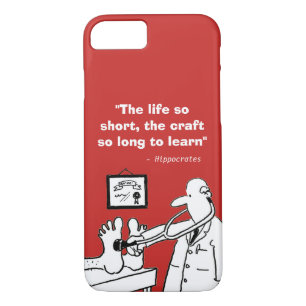 Inspirerend medisch citaat en grappig Afbeelding iPhone 8/7 Hoesje