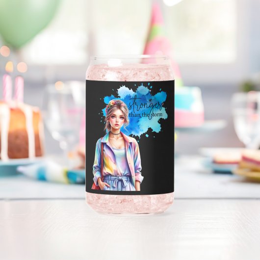 Inspirerend Meisje Grafisch ontwerp Blikvorm Glas (Insitu (Verjaardag))