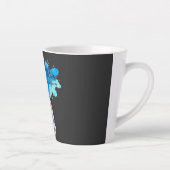 Inspirerend Meisje Grafisch Ontwerp Latte Mok (Rechts)