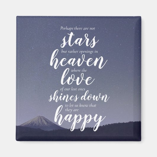 Inspirerend Memorial Quote Magneet (Voorkant)