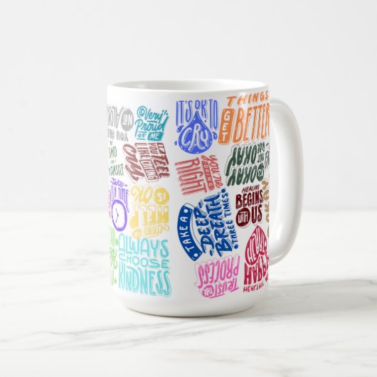 Inspirerend mentale gezondheid citeert Mok – posit (Voorkant rechts)